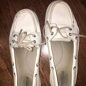 Sperry Top-Sider white leather loft boat shoe